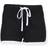 Skinni Fit Womens/Ladies Retro Training Fitness Sports Shorts (Black/ White)