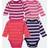 Leveret Baby Cotton Bodysuits Striped 4-pack - Girl-Stripe