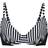 Abecita Salt and Pepper Wire Bra - Black Striped
