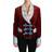 Dolce & Gabbana Elegant Crystal Blazer Rød