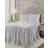 Lush Decor Ticking Stripe Bedspread White, Grey (269.24x203.2cm)