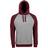 Sol's Unisex Seattle Contrast Raglan Hoodie Marl/Bordeaux