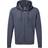 Russell Athletic Full Zip Hooded Sweatshirt - Convoy Grey