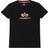 Alpha Industries Basic T-shirt Med Folietryck - Vinröd/Guld