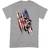 Marvel Captain America Unisex T-Shirt för vuxna med streck Heather