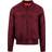 Build Your Brand Mens Contrast Bomber Jacket (Burgundy)