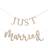 Ginger Ray Garlands Just Married Wedding Bunting Brown