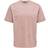 Only & Sons – t-shirt i oversize med logga-Pink