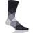 Burlington 1 Pair Blacks Clyde Cotton All Over Blend Argyle Socks Men's 6.511 Mens