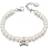 D For Diamond Children's Bow Charm Pearl Bracelet