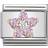 Nomination Composable Classic Flower Link Charm - Silver/Rose Gold/Pink/Transparent