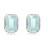 Swarovski Orbita Octagon Cut Örhängen - Grön