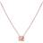 Sif Jakobs Ladies Rhodium Plated 'Panzano' Square Pave Pendant SJ-P1851-CZ