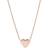 Fossil Lane Heart Pendant Necklace - Rose Gold