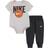 Nike Infant My First Sportball Bodysuit Pants Set - Black/Beige