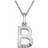 Hot Diamonds Initial A-Z Pendant Necklace - Silver/Diamonds