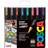 Uni Posca Paint Marker Pen Set Metallic Medium Tip Set of 8