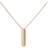 Sif Jakobs Piccolo Necklace - Rose Gold/Transparent