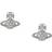 Vivienne Westwood Donna Bas Relief Earrings - Silver/Transparent