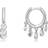 Ania Haie Ear We Go Rhodium Mini Disc Huggie Hoops E023-03H