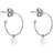 Sophie By Sophie Mini Hoops Earring - Silver/White