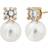 Edblad Luna Studs L - Gold/Pearls/Transparent