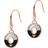 Emporio Armani Drop Earrings - Rose Gold/Black/Transparent