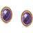 Nomination Oval Rich Earrings - Gold/Purple