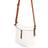 Tom Tailor TOM TAILOR Skuldertaske 'Novara' hvid cognac sort