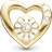 Christina Collect Marguerite Love Charm - Gold/White/Topaz