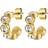 Dyrberg/Kern JENNA EARRING 380092 (Gold, Crystal, ONESIZE)