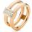 Folli Follie Women's ring - Gold/Transparent