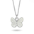 Pia & Per Butterfly Necklace - Silver/White