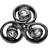 Christina Christina Triple Spiral rhodineret charm 630-B189