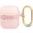 Guess AirPods 1/2 Skal Printed Stripe & Gold Hook Rosa