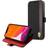 Ferrari iPhone 13 Mini Etui Carbon Effect Metal Logo Vertical Stripe Sort