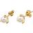 CU Jewellery Pearl Small Stud Ear - Gold/Pearl