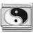 Nomination Composable Classic Link Yin Yang Charm - Silver/Black/White