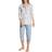 Calida Tender Nights Crop Pyjama Lightblue
