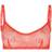 Calvin Klein CK One logo mesh unlined bralette in terracotta-Orange