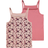 Name It Undertrøje NkfStrap 2-pak Rosa/Blomstret 11-12 (146-152) Undertrøje