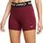 NIKE Pro 365 5" Shorts Women - Burgundy/Black