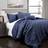 Lush Decor Ravello Pintuck Bedspread Blue (243.84x228.6cm)