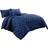 Lush Decor Ravello Pintuck Sängöverkast Blå (279.4x228.6cm)