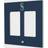 Strategic Printing Seattle Mariners Solid Double Rocker Light Switch Plate