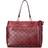 Badgley Mischka Madalyn Vegan Leather Travel Tote Weekender Bag - Burgundy