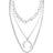 Urban Classics Open Ring Layering Necklace Halsband Dam silverfärgad