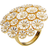 Lund Copenhagen Marguerit Daisy Ring - Gold/White