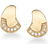 Scrouples Stud Earrings - Gold/Transparent