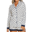 Cosabella Printed Long Sleeve Top And Boxer - Diamond White/Navy